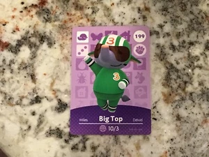 BIG TOP 199 Animal Crossing Amiibo Authentic Nintendo Mint Karte aus Serie 2 - Bild 1 von 1