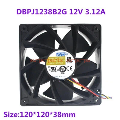 DBPJ1238B2G 12V 3.12A 12cm 12038 high speed high air volume violent cooling fan - Image 1 of 4
