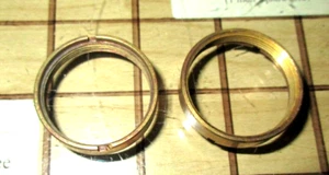 PAIR(2) Dacor Range Burner Brass Nut 86405, 86017, DE81-07824A - Picture 1 of 3