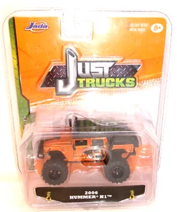 2017 JADA TOYS approx 1:50 (?) SCALE JUST TRUCKS ORANGE 2006 HUMMER H1 - Picture 1 of 5