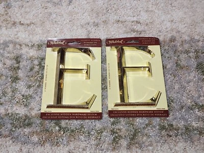 Whitehall NUEVO 6" Dirección Número Letra E LOTE DE 2 Foto 1 de 4