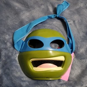 Ninja Turtle Face Mask Leo Blue Strap 2013 Viacom Playmates - Picture 1 of 2