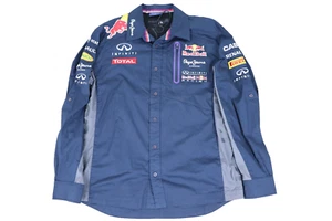 New Red Bull Racing Pepe Jeans Formula 1 Racing Shirt Multi Logo Uk XLarge - Picture 1 of 17