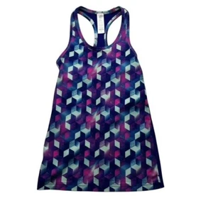 Ivivva Girls Geometric Print Racerback Activewear Tank Size 8 Years - Picture 1 of 4