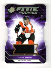 2019/20 SPx Finite Rookies German Rubtsov Die Cut Purple 2 Color Patch RC /5