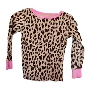 Blusa Top Carters Manga Larga Estampado Animal Rosa Marrón Talla 3 Niñas Pequeñas - Imagen 1 de 12
