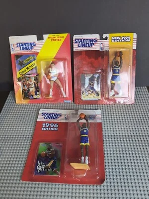Tarjetas de figuras 1996 de Chris Mullin Latrell Sprewell Joe Smith de la alineación de estadísticas Foto 1 de 4