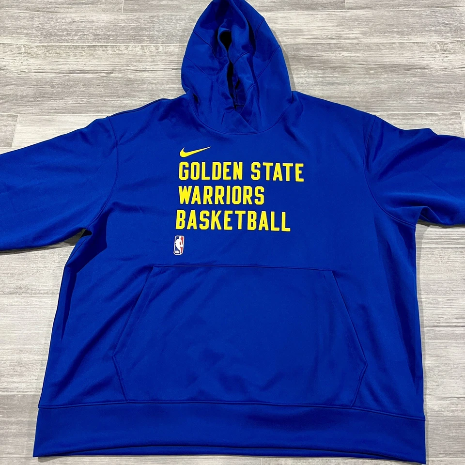 Nike Golden State Warriors Performance Spotlight On-Court Practice Hoodie Sz S