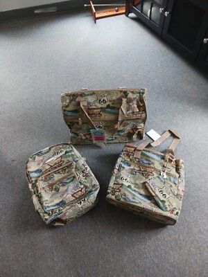 Karriage Mate Route 66 复古 3 件套行李箱套装  — 第 1/4 张图片