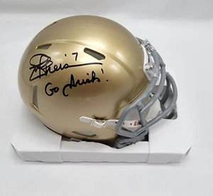 Joe Theismann signiert Notre Dame Fighting Irish NCAA Football RIDDELL Mini Helm - Bild 1 von 6