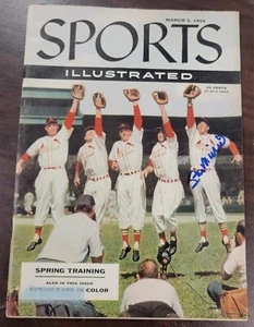 Stan Musial Signed Sports Illustrated Magazine 3/5/56 Beckett Cardinals  - Picture 1 of 4