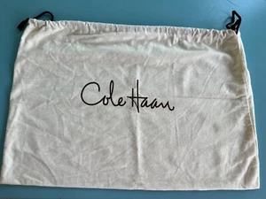 MINT Cole Haan soft flannel bag w/drawstring, cream color, 21 x 14 in. - Picture 1 of 1