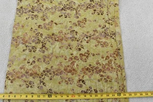 By 1/2 Yd, Brown on Gold Cotton Batik, Moda, Bon Voyage, Laundry Basket, B1061 - Picture 1 of 5