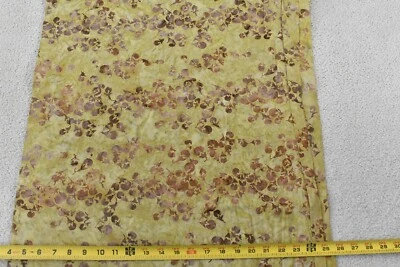 Por 1/2 yarda, batik de algodón marrón sobre dorado, moda, Bon Voyage, cesta de lavandería, B1061 Foto 1 de 4