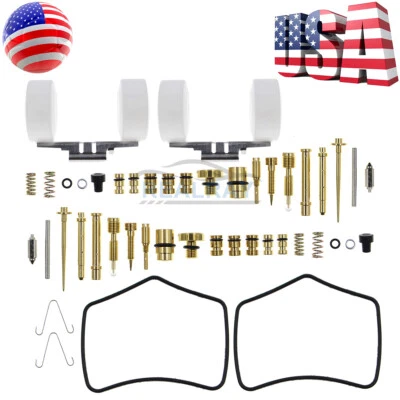 2x Kit completo de reparación de carburadores gemelos flotadores para Honda CB350 CL350 1970-1973 Foto 1 de 4