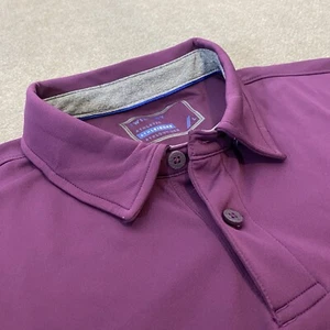 Twillory Polo Shirt Mens Large Purple Athletic Short Sleeve Stretch Performance - Picture 1 of 14