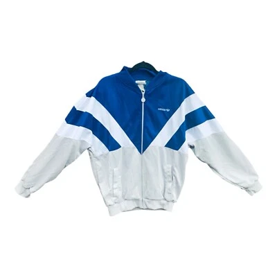 Vintage 90s Men’s Adidas Jacket Zip-up 2XL Rare Track Three Stripes Taiwan - Image 1 of 4