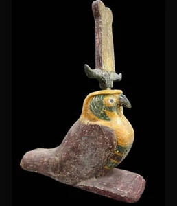 Egyptian Wood Figure Of Egyptian sokar, God Seker, Egyptian statue - Picture 1 of 8