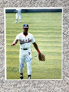 Foto autografiada firmada por Kenny Williams de 8x10 de los Medias Blancas de Chicago - Imagen 1 de 1