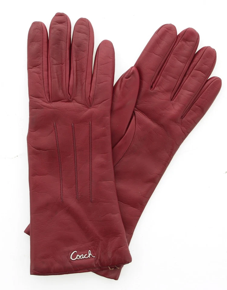 Guante de muñeca Coach 82835 clásico de todos los días forrado en cachemir de cuero color para mujer Foto 1 de 1
