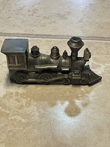 Vtg Pewter  Locomotive Desktop Tobacco Pipe Rest (missing pipe rest piece) Japan - Picture 1 of 9