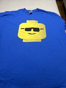 Extra Large Men Blue Cool Dude Lego T-shirt - Picture 1 of 7