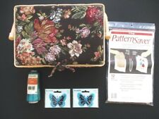 Sewing Supplies - Sewing Box, Pattern Saver Bags, Appliques & Thread - New!