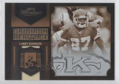 2007 Playoff Prestige Gridiron Heritage Foil /100 Larry Johnson #GH-3 - Image 1 of 2