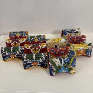 PREPARA Melamine Multi Taco Holder Reversible Red/Yellow Multicolored Set of 4 - Bild 1 von 12