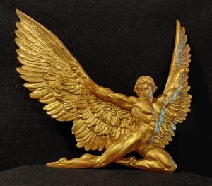 Ikarus Daedalus geflügelter Flug griechischer Engel Mythos Plakette  - Bild 1 von 6