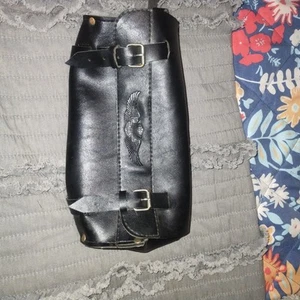 Bolso de manillar o horquilla vintage de cuero Harley Davidson - Imagen 1 de 9