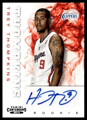 2012-13 Panini Contenders Trey Thompkins Rookie Auto Los Angeles Clippers #290 - Image 1 of 2
