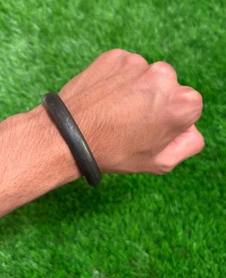 Sikh Sarbloh Kara reines Eisen schwer schwarz Armreif Metall Singh Kaur Armband Khalsa - Bild 1 von 4