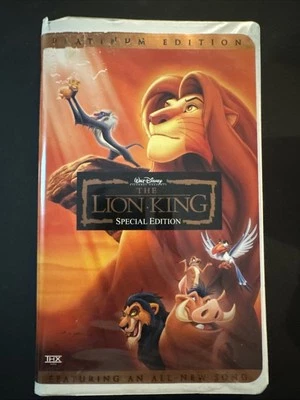 The Lion King VHS VCR Video Tape Platinum Edition Features an All-New Song - Image 1 of 4