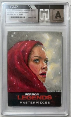 2025 Horror Legends Masterpieces Amanda Seyfried Red Riding Hood Sketch by Romo - Image 1 of 2