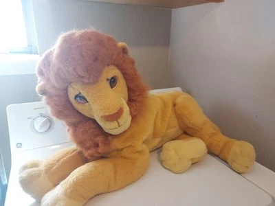 Vintage Mattel Disney The Lion King  Simba Mufasa 24” Plush Toy  Large Jumbo - Image 1 of 4
