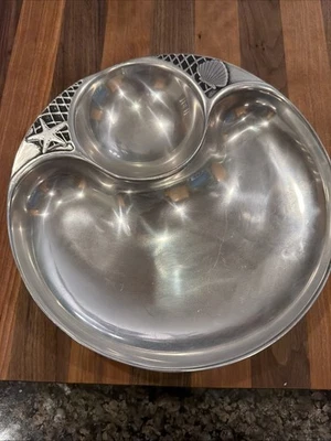 Plato para servir astillas y salsas Wilton Armetale Seashore Foto 1 de 3