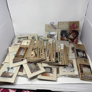 LOT of 67+ Cross Stitch Needlepoint Kits + Pattern Books Samplers Unique - Picture 1 of 6