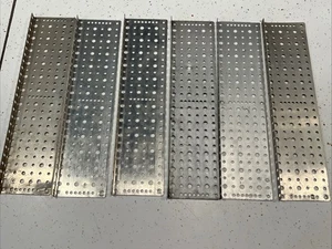 lotto di 6, Gilbert Erector MN piastra base, 3" x 12-1/2"" --#31 - Foto 1 di 2