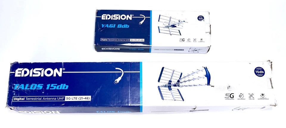 Edision Außenantenne UHF/ 5G LTE Filter 21-48 Empfang von digital DVB-T OHNE OVP - Bild 1 von 1