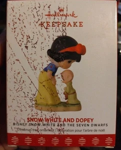 Hallmark Keepsake Ornament 2017 Snow White and Dopey The Seven Dwarfs Disney - Picture 1 of 4