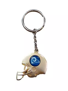 De Colección Los Angeles Rams Llavero Fútbol NFL Logo Tono Dorado Llavero Casco Metal - Imagen 1 de 7