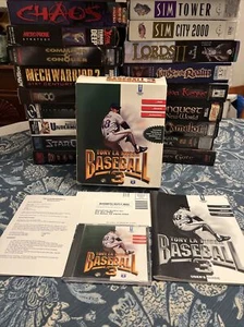 PC CD-ROM Tony La Russa Baseball 3 Big Box Complete CIB Manual Inserts Game RARE - Picture 1 of 15