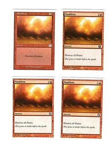 4x Flashfires VG/EX 6th 8th 9th Edition Mtg Magic Commander EDH 4x x4 - Picture 1 of 2