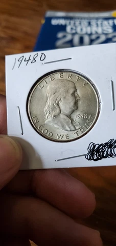 1948-D Franklin Half Dollar BU Cover