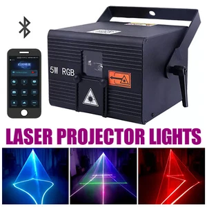 App Edit Remote 5W RGB iLDA DMX Animation Stage Projector Laser Lighting - Picture 1 of 16