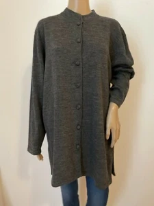 Vintage LORD & TAYLOR 100% merino wool long cardigan - Picture 1 of 4