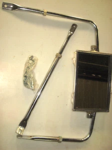 Vintage 6-1/2" x 10" Stainless Extendable Steel Mirror Assembly, PM # 663X - Picture 1 of 5