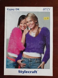 Stylecraft DK Knitting Pattern No 8071 Sweaters 28-38" Vintage - Picture 1 of 3