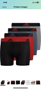 Lot 2 Adidas Kids-Boy's Performance Boxer Briefs Underwear (4-Pack) count 8 - Picture 1 of 7